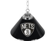 Brooklyn Nets NBA Single Shade Bar Lamp 14 inch