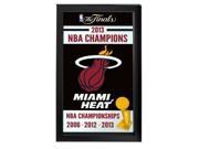 Miami Heat 2013 NBA Champions NBA Framed Logo Mirror