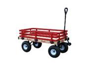 Millside Industries MDW 16 in. x 34 in. Classic All Wood Express Wagon with 4 in. x 10 in. Tire