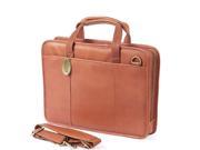 Claire Chase 169E saddle Small File Briefcase Saddle