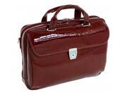 Siamod 35536 Servano Red Leather Small Ladies Laptop Brief