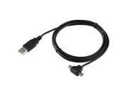Ziotek 131 1554 USB 2.0 A Male To Mini micro Dual End Cable 6ft