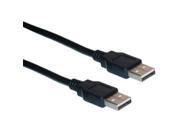 CableWholesale 10U2 02110BK USB 2.0 Type A Male to Type A Male Cable Black 10 foot