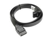 Link Depot 120 0228 Sata Iii 6gb s Flat Cable with Latch 90 Deg .5m