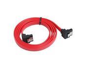 Link Depot 120 0227 Sata Iii 6gb s Red Cable with Latch Right Angle 1m