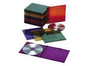 Slim CD DVD Cases Plastic 25 PK AST Colors