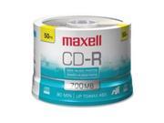 Maxell Corp. Of America MAX648445 CD R 80 Min 700MB 48X Branded 25 PK