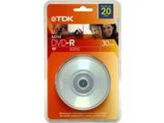 TDK 48776 1.4GB MINI DVD R 4X 20PK SPN