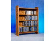 Wood Shed 402 Solid Oak 4 Shelf CD Cabinet