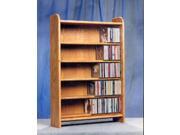Wood Shed 502 Solid Oak 5 Shelf CD Cabinet