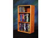 Wood Shed 313 1 W Solid Oak desktop or shelf for CDs and DVDs VHS Tapes