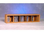Wood Shed 103D 3 Solid Oak desktop or shelf CD Cabinet