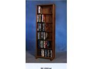 Wood Shed 615 18 Solid Oak 6 Row Dowel DVD Cabinet Tower