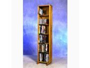 Wood Shed 615 12 Combo Solid Oak 6 Row Dowel CD DVD Cabinet Tower