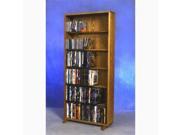 Wood Shed 615 24 Combo Solid Oak 6 Row Dowel CD DVD Cabinet Tower