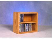 Wood Shed 203 1 Solid Oak desktop or shelf CD Cabinet