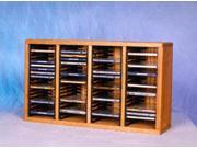 Wood Shed 409 1 Solid Oak desktop or shelf CD Cabinet