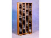 Wood Shed 409 4 Solid Oak Tower for CDs Individual Locking Slots