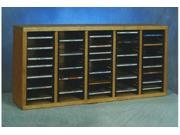 Wood Shed 509 1 Solid Oak desktop or shelf CD Cabinet