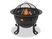 Import WAD1081SP Wood Burning Bronze Fire Bowl with Stars and Moon