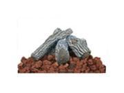 Import LOG KIT Lava Rocks Log Kit For Gas Burning Fire Pits