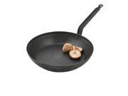 World Cuisine A4171645 Black Carbon Steel Frying Pan 17.75 Inches