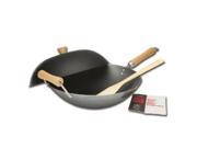 Columbian Home Products 21 9972 Carbon Steel Wok Set 4 Piece