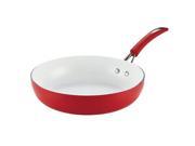 SilverStone 16067 12 in. opn deep skillet Chili Red