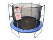Upper Bounce UBES128 Upper Bounce 8 Pole Trampoline Enclosure Set to fit 12 FT. Trampoline Frames with set of 4 or 8 W Shaped Legs Trampoline Not Included