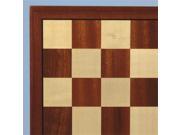 WW Chess 45400SM 15 in. Sapele and Maple Wooden Veneer Chess Board