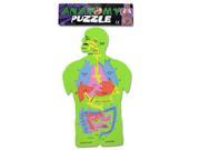 Bulk Buys KK646 24 Anatomy Foam Puzzle in a Poly Bag Pack of 24