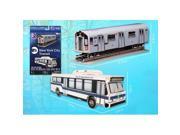 3D Puzzles CF250H Mta Bus Subway Car 36 Pieces