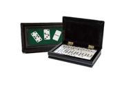CHH 2530 Double 6 Domino in Black Leatherette case