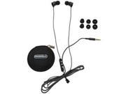 MobileSpec MS52BK Chords Noise Isolating Ear Buds with Mic Black