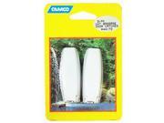 Camco 44173 Baggage Door Catch 2 Pack Polar White