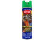 Krylon Division 7314 15 Oz APWA Green Water Based Contractor Marking Spray Paint Pack of 6