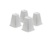 Honey Can Do STO 01006 Bed Risers Ivory Set Of 4