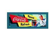 Coke Waiter 12X36 Inch Stretched Canvas Print