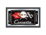 Trademark Commerce GM1500B C1 COR Corvette C1 Framed Mirror Black