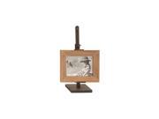 Benzara 55922 Metal Wood Photo Frame 14 in. H 9 in. W Unique Home Accents