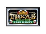 Framed Texas Holdem Wall Mirror Dead Money