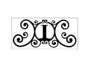 Village Wrought Iron HP OD I House Plaque Letter I