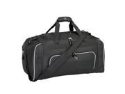 Travelers Club Luggage 57024 001 Adventurer Duffel Collection 24 Sport Duffel with Wet Shoe Pocket in Black