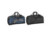 Travelers Club Luggage 57024 410 Adventurer Duffel Collection 24 Sport Duffel with Wet Shoe Pocket in Navy and Black