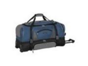 Travelers Club Luggage 57030 410 Adventurer Duffel Collection 30 2 Section Drop Bottom Rolling Duffel in Navy and Black