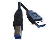 Professional Cable USB3BK 06 6 ft. USB 3.0 A to B male Black Cable