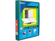 Bazic Products 4102 12 .5 in. Green 3 Ring View Binder with 2 Pockets Pack of 12