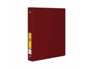 Bazic Products 4110 12 1 in. Burgundy 3 Ring Binder with 2 Pockets Pack of 12