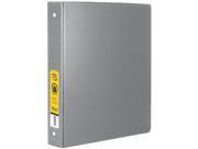 Bazic Products 4131 12 1.5 in. Grey 3 Ring Binder with 2 Pockets