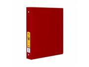 Bazic Products 4133 12 1.5 in. Red 3 Ring Binder with 2 Pockets Pack of 12